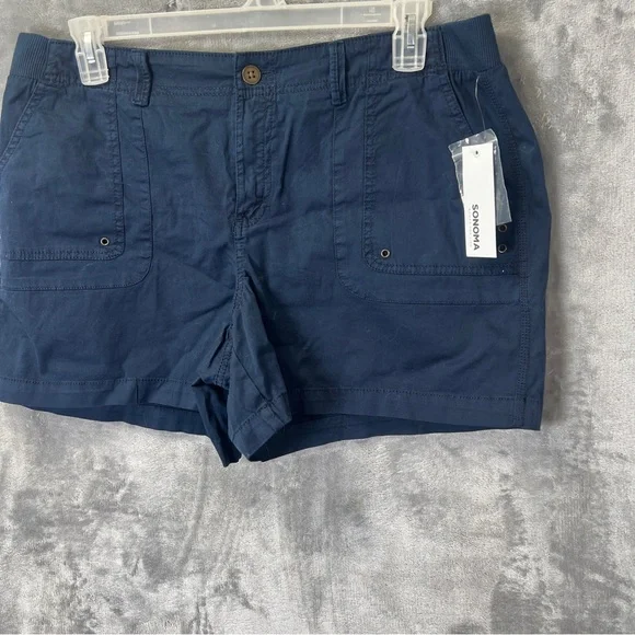 Sonoma Dark Blue Women's Cargo Shorts - Picture 3 of 7